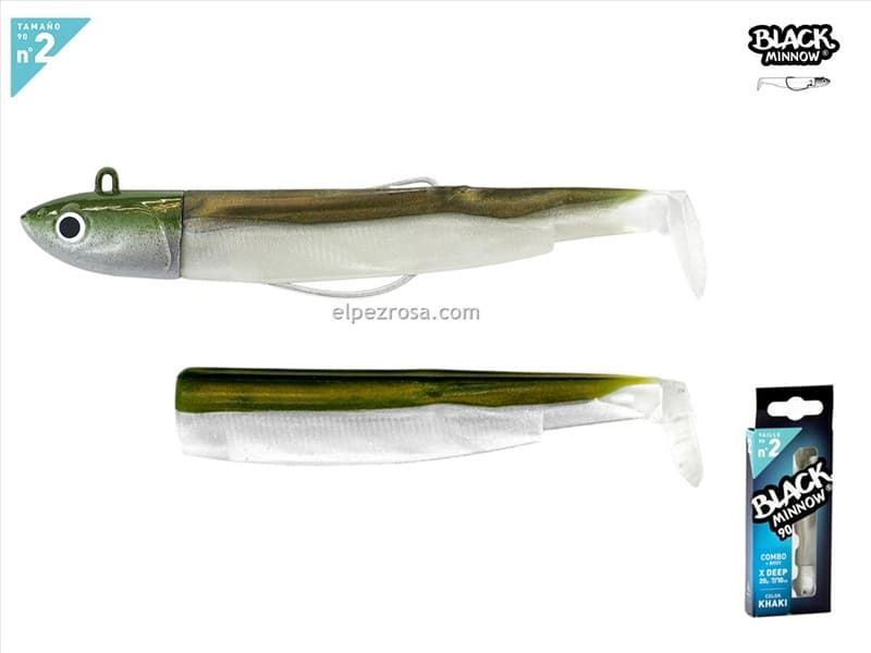 Black Minnow 90 - Combo - Extra Deep - 20g - Khaki Nº2 - Imagen 1