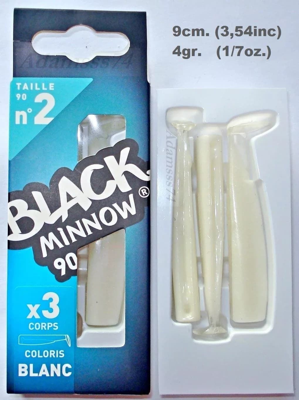 BLACK MINNOW 90 Nº2 DE FIIISH 3CUERPOS - Imagen 3