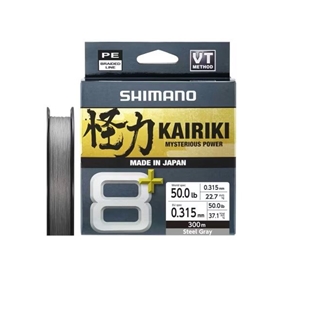 Shimano Trenzado Linea Kairiki 8+ 300m gris - Imagen 1